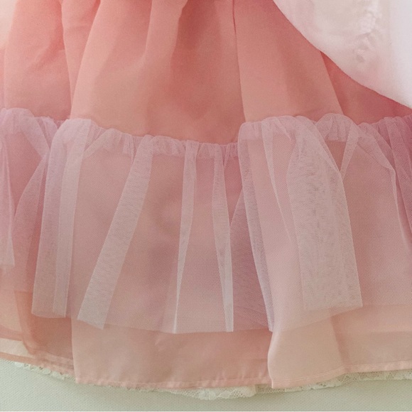 Mia & Mimi Baby Girl 18 Months Pink Lace Dress Special Occasions - Picture 5 of 11